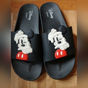 Disney Black and Red Mickey Mouse Sandals